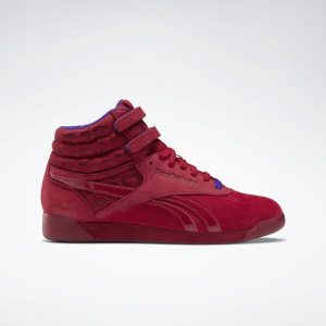 Adidasy Damskie Reebok Freestyle Hi Czerwone/Fioletowe PL 78HUEMY